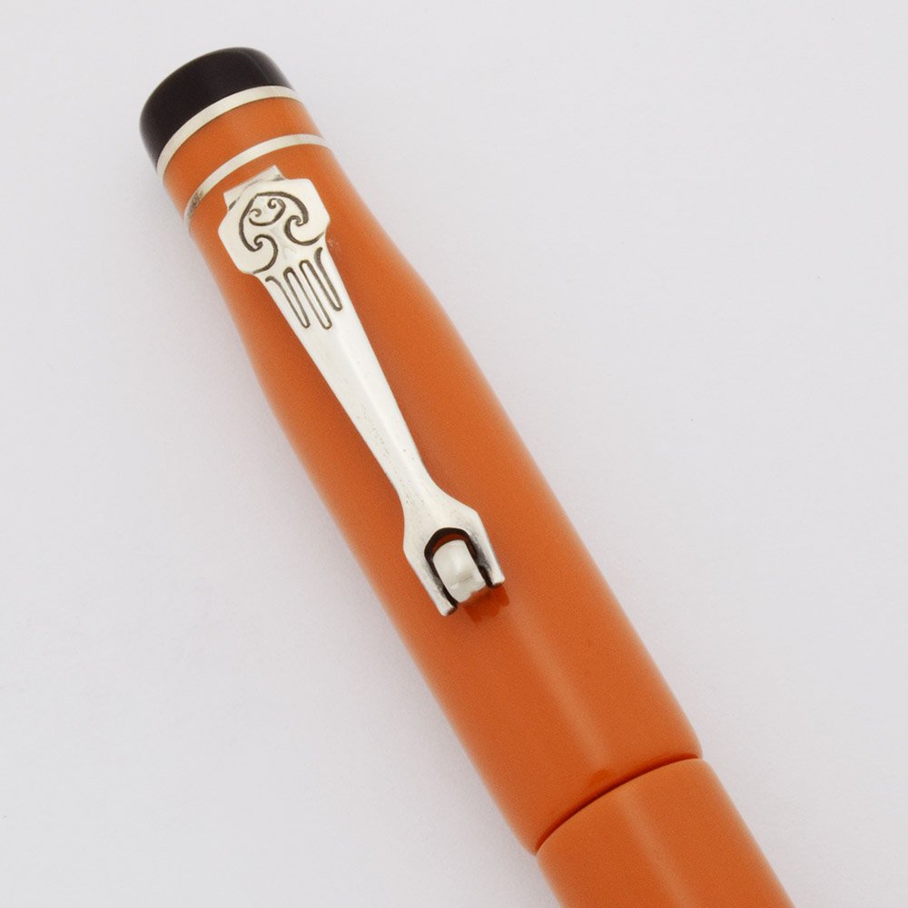 MARLENITALYボールペンSpecialCollectionJournal Marlen Telemachus Collection Ballpoint Pen - Orange w Sterling